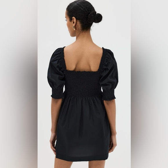 Hill House Black Puff Sleeve Mini Sundress - Picture 2 of 6